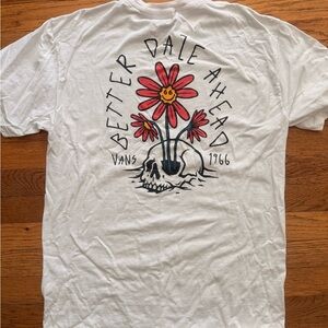 Vans White 'Better Days Ahead' Graphic Tee